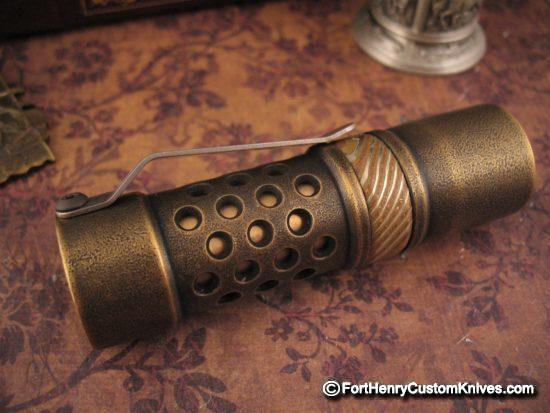 Barrel Custom Flashlight - Custom Brass M2JN - Gen 3 - Image 6