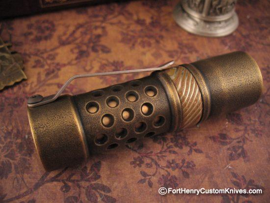Barrel Custom Flashlight - Custom Brass M2JN - Gen 3 - Image 6