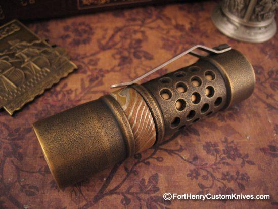 Barrel Custom Flashlight - Custom Brass M2JN - Gen 3 - Image 7