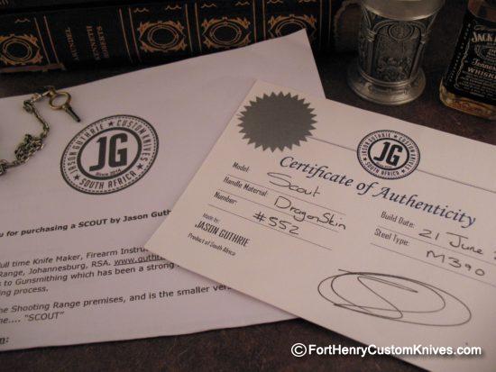 Jason Guthrie - Scout - Fat Carbon Dragon Skin - M390 - Image 9