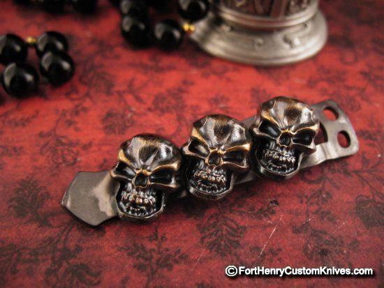 Steel Flame - Rare Three Small Darkness - Flashlight Clip