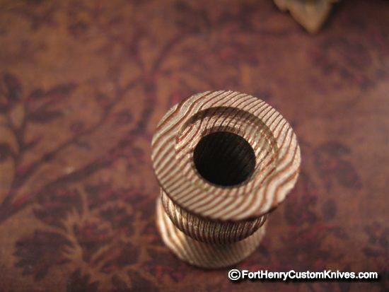 Ti_Gear_Design - Lg Mokume Spool Lanyard Bead - Image 4