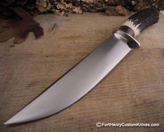Mike Malosh - Custom Magnum Camp Knife - Stag - Image 2