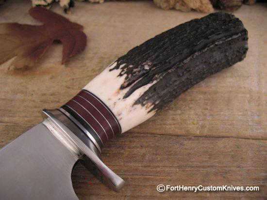 Mike Malosh - Custom Magnum Camp Knife - Stag - Image 5