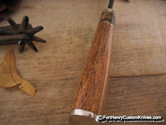Herb Derr - NEW Twist Damascus Drop Point - Fossilized Sea Cow - Image 9