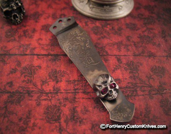 Steel Flame - Knife Clip - Bushido Warrior w/Red Eyes