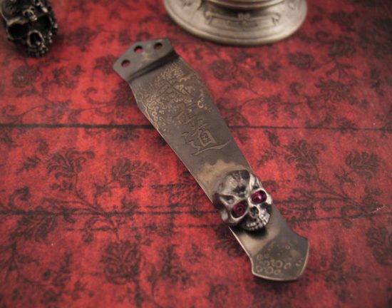 Steel Flame - Knife Clip - Bushido Warrior w/Red Eyes