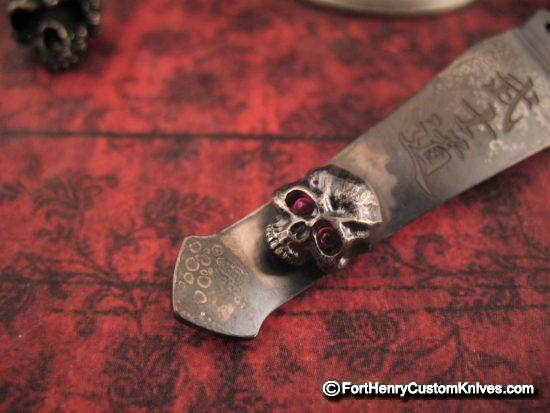 Steel Flame -  Knife Clip - Bushido Warrior w/Red Eyes - Image 3