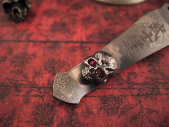 Steel Flame - Knife Clip - Bushido Warrior w/Red Eyes - Image 3