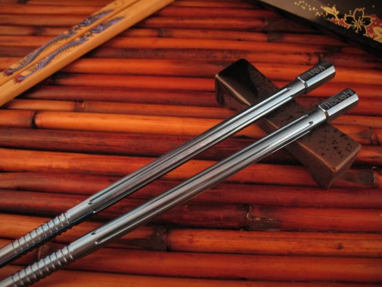Steve Kelly - Ti Sushi Chopsticks - Custom Anodized Titanium - Image 4