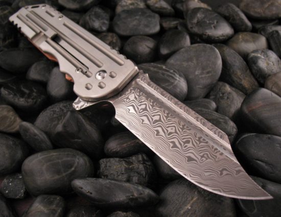 Alpha Hunter - Copperhead War Bowie - Damasteel - #2 - Image 8