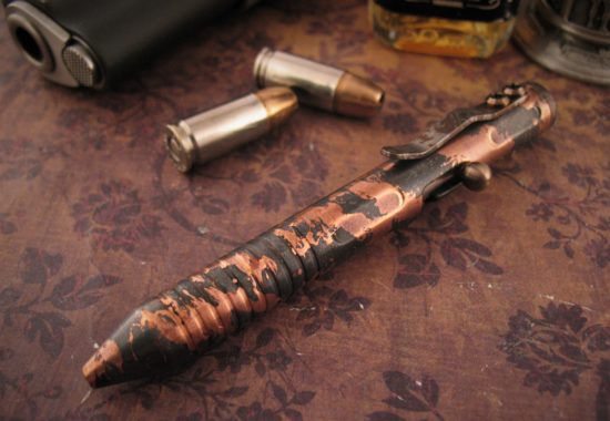 Brian Fellhoelter - TiNy Bolt Deluxe Copper Pen - Custom Finish - Image 3