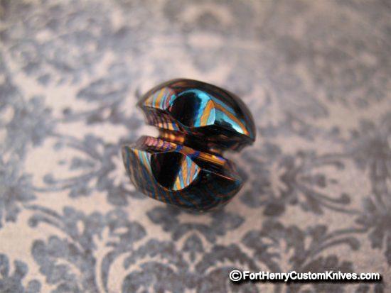 Ti_Gear_Design - Lg Timascus - Robot Head Bead