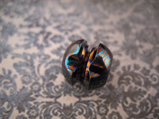 Ti_Gear_Design - Lg Timascus - Robot Head Bead - Image 4