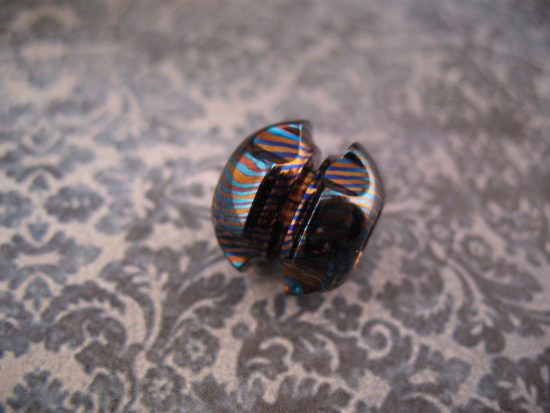 Ti_Gear_Design - Lg Timascus - Robot Head Bead - Image 5