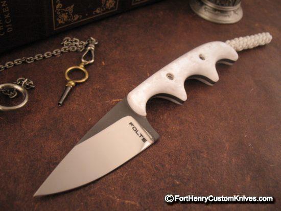 Alan Folts - Presentation Drop Point Minimalist - Faux Pearl