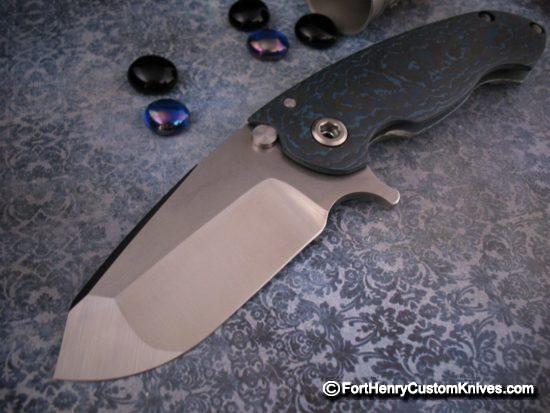 DireWare - V-5 Solo Flipper - Carbon Fiber - Hammered Titanium