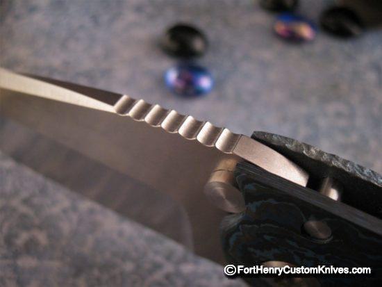 DireWare - V-5 Solo Flipper - Carbon Fiber - Hammered Titanium - Image 4