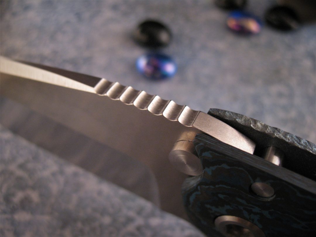 DireWare - V-5 Solo Flipper - Carbon Fiber - Hammered Titanium - Image 4