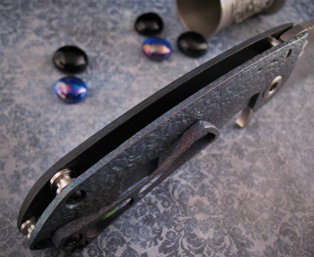 DireWare - V-5 Solo Flipper - Carbon Fiber - Hammered Titanium - Image 6