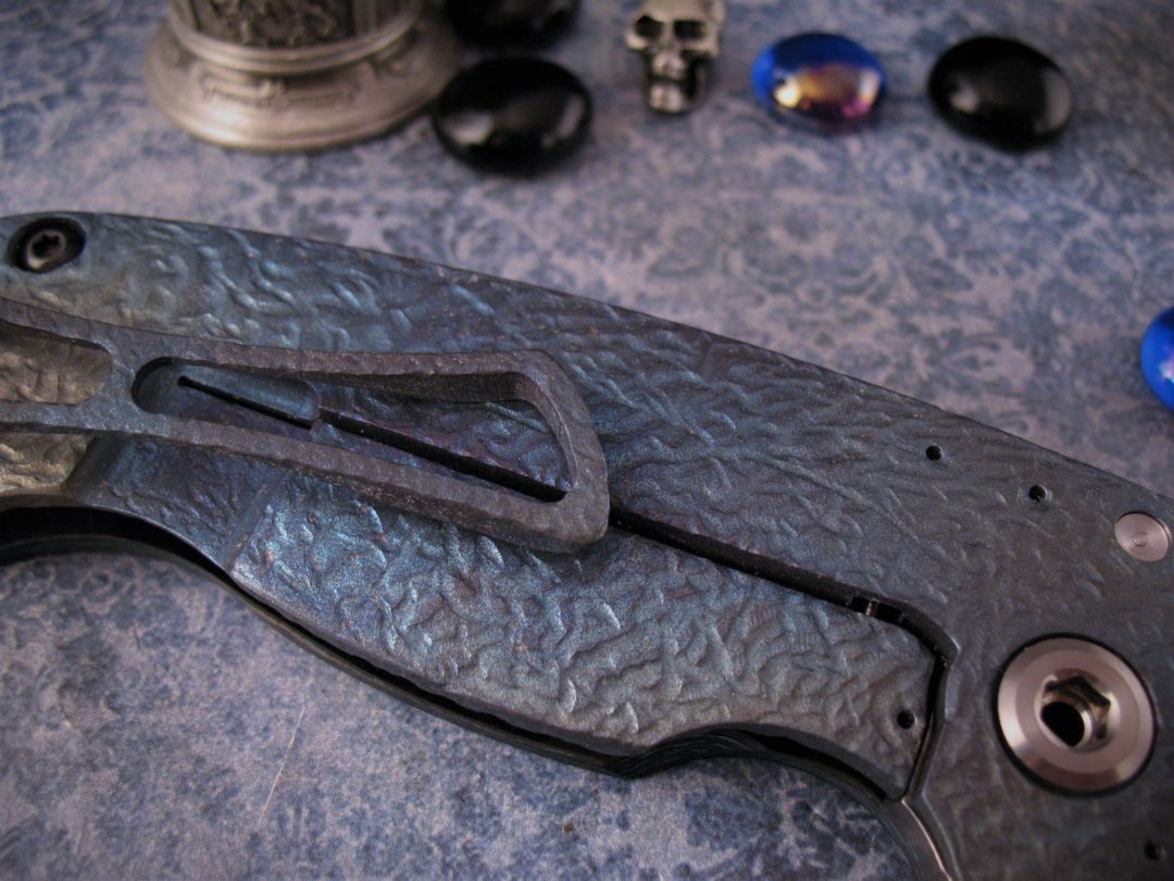 DireWare - V-5 Solo Flipper - Carbon Fiber - Hammered Titanium - Image 8