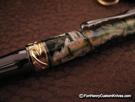 Courtney Turnage - Custom Mammoth Tooth Pen - Free Leather Sheath - Image 5