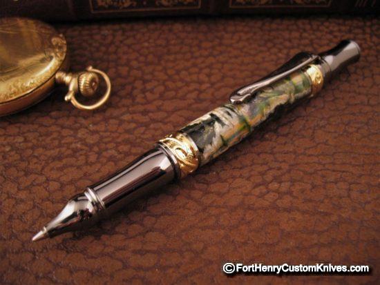 Courtney Turnage - Custom Mammoth Tooth Pen - Free Leather Sheath - Image 2