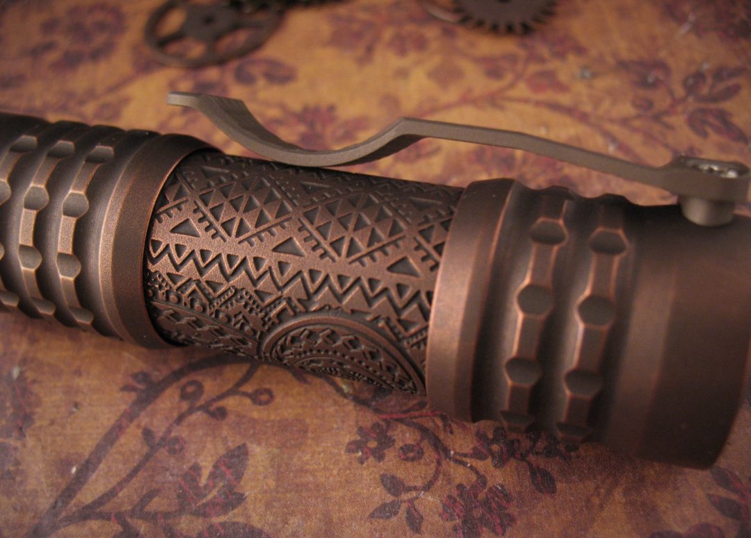 Ti2Design / Mike Bond - Custom Copper Pele Light - Hawaiian Engraving - Image 7