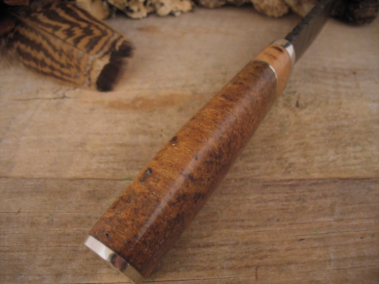 Herb Derr - Drop Point - Fossilized Sea Cow - Hand Forged - Image 2