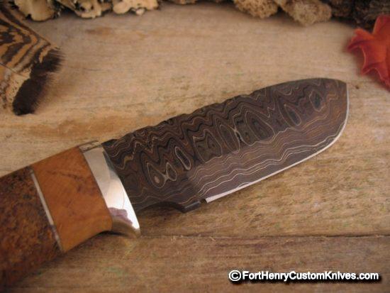 Herb Derr - Drop Point - Fossilized Sea Cow - Hand Forged - Image 3