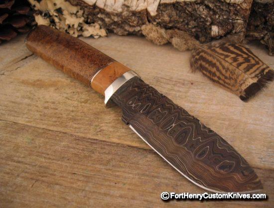 Herb Derr - Drop Point - Fossilized Sea Cow - Hand Forged