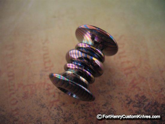 Ti_Gear_Design - Lg Spool Bead - Triple Titanium