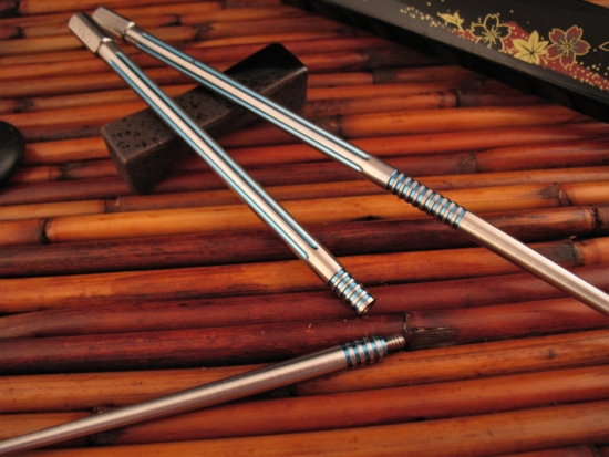 Steve Kelly - Ti Sushi Chopsticks - Titanium - Image 2