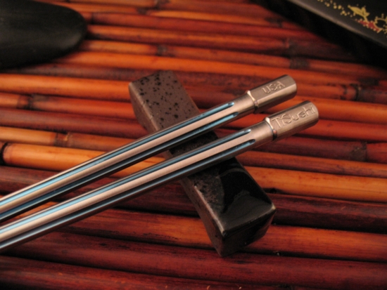 Steve Kelly - Ti Sushi Chopsticks - Titanium - Image 3
