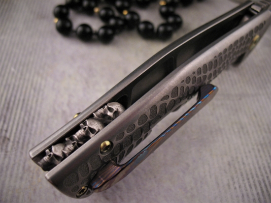 Michael Zieba / Jason Knight - Custom Mini-S5 Flipper - Silver Backspacer - Image 5