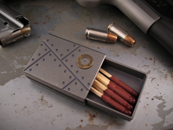ONE Survival - EDC Titanium Matchbox - w/Striker - Image 3
