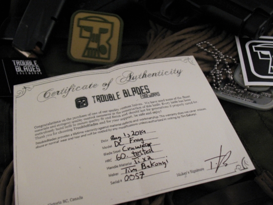 Trouble Blades - Full Size DC - OD Green Frag - Image 10