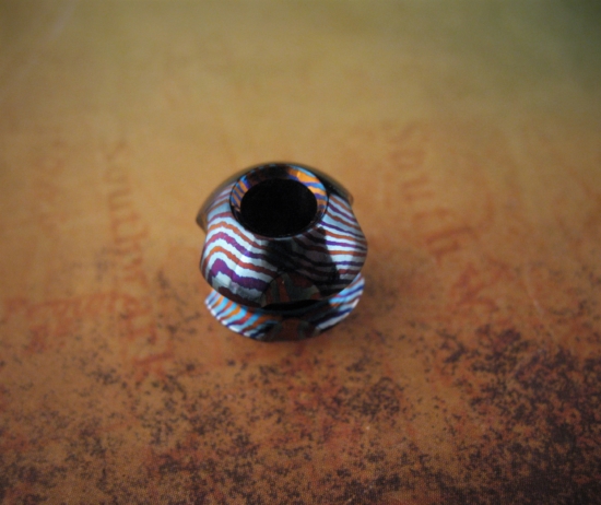 Ti_Gear_Design - Lg Timascus - Robot Head Bead - Choice - Image 6