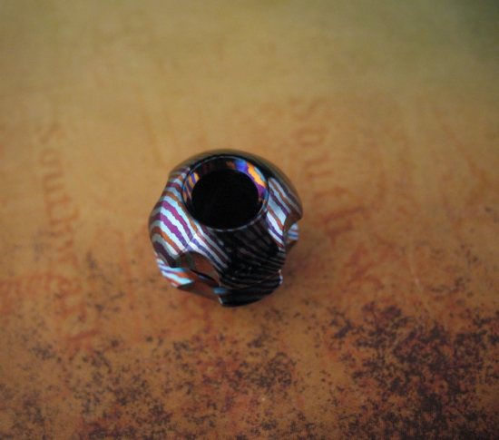 Ti_Gear_Design - Lg Timascus - Robot Head Bead - Choice - Image 5