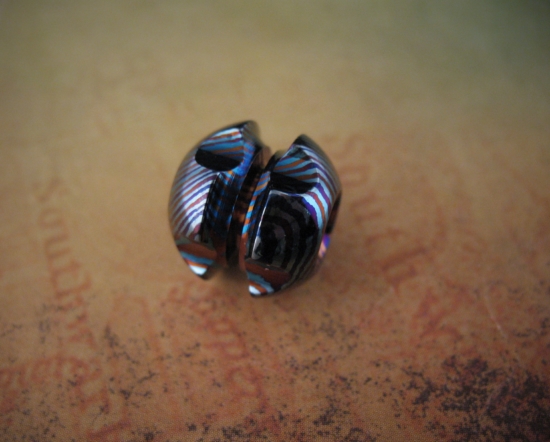 Ti_Gear_Design - Lg Timascus - Robot Head Bead - Choice - Image 4