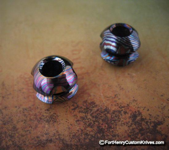 Ti_Gear_Design - Lg Timascus - Robot Head Bead - Choice
