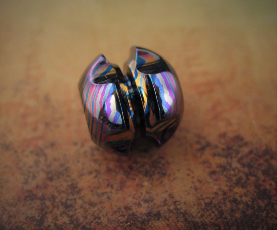 Ti_Gear_Design - Lg Timascus - Robot Head Bead - Choice - Image 3