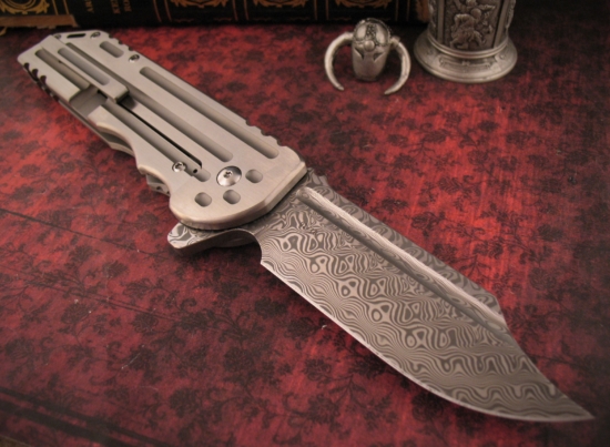 Alpha Hunter - White Knight War Bowie - Damasteel - #2 - Image 7