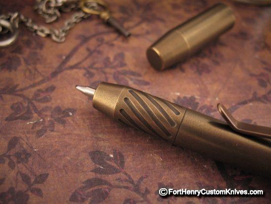 Ti2Design / Mike Bond - Rare Brass Super Shorty TechLiner - Magnetic Cap - Image 2