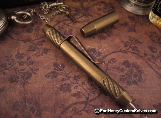 Ti2Design / Mike Bond - Rare Brass Super Shorty TechLiner - Magnetic Cap - Image 3