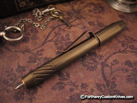 Ti2Design / Mike Bond - Rare Brass Super Shorty TechLiner - Magnetic Cap - Image 4