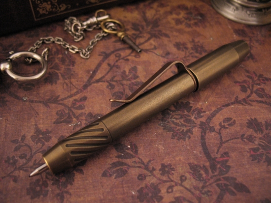 Ti2Design / Mike Bond - Rare Brass Super Shorty TechLiner - Magnetic Cap - Image 4