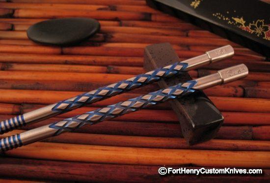 Steve Kelly - Ti Sushi Chopsticks - Custom Anodized Titanium