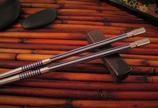 Steve Kelly - Ti Sushi Chopsticks - Two Piece - Custom Anodized Titanium - Image 6