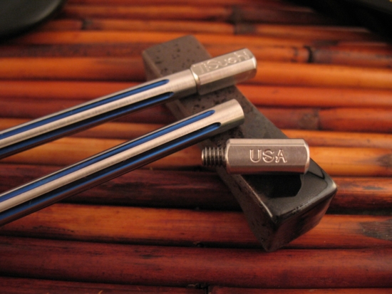 Steve Kelly - Ti Sushi Chopsticks - Two Piece - Custom Anodized Titanium - Image 7